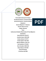 Instituciones Estatales Relacionadas Al Tema Migratorio - Trabajo Grupal