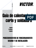 Guia para Operacion de Soldadura, Corte y Calentamiento Victor