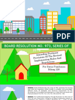 Board Resolution No. 974, Series of 2018, Setting The Minimum Technical Standards For Socialized Condominnum Projects