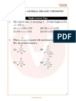 JEE Advanced General Organic Chemistry Important Questions