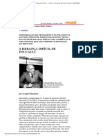 30 Folha de S.paulo - + Autores - A Herança Difícil de Foucault - 27-06-2004