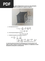 22 DE MARZO Una Fuerza P Actúa Según La Diagonal de La Cara de Una Caja Rectangular