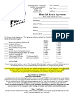 Flom Hall Rental Agreement