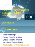 Chapter 2.1 - Energy, Energy Transfer - General Energy Analysis