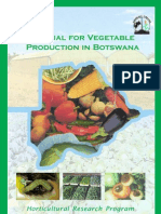 Manual For Vegetable Production in Botswana: Horticultural Research Program