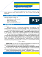 Study Guide Module 3 Business Strategy Alignment