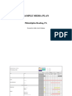 Sample Media Plan: Philadelphia-Reading, PA