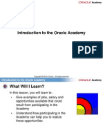 Introduction To The Oracle Academy