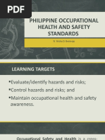 Philippine Occupational Health and Safety Standards