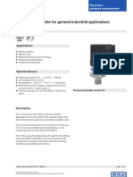 Pressure Transmitter For General Industrial Applications Model A-10