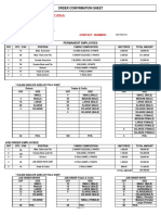 Sample Order Confirmation Sheet