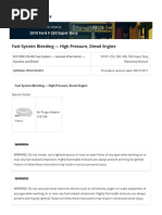 High Pressure Fuel System Super Duty 6.4 2010