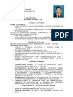 Curriculum Vitae Actual Is Ado de MONTADOR ELECTRICISTA