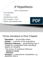 Testing of Hypothesis