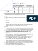 Site Fencing Standards