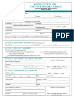 Application For Student Bursary Scheme 2021