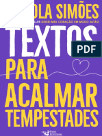 Mini Livro Textos para Acalmar Tempestades