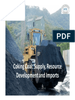 Coking Coal: Supply, Resource Development and Imports