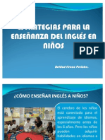 Estrategias para La Enseñanza de Inglés en Niños