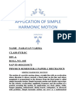 Application of Simple Harmonic Motion