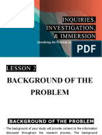 Inquiries Investigation Immersion Lesson 2