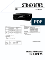 Sony Str-Gx707es SM