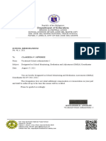 Smea Coor Designation Letter