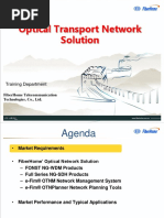 Optical Transport Network Solution: Training Department