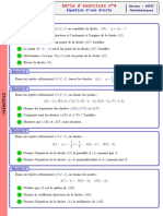 Série 4 Equation Droite 3APIC