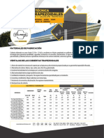 Cubiertas Trapezoidales Ficha Tecnica Tubos Colmena