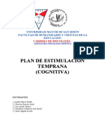 2 Plan de Estimulación Temprana - Cognitiva