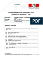 Normes Et Directives Contrôle D Accès Pour Les Bâtiments de L'epfl