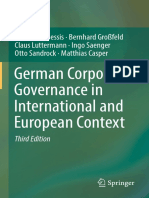 Jean J. Du Plessis Et Al.-German Corporate Governance in International and European Context-Springer-Verlag (2017)