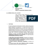 Denuncia Penal Contra Dina Boluarte, Ministros y Altos Mandos de La PNP