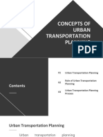 Urban Transportation Planning Concepts