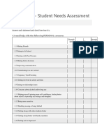 Counseling Student Needs Assessment