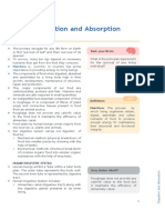 Digestion and Absorption Notes