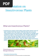 On Insectivorous Plants