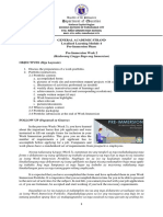 LM 4 GAS Pre-Immersion Phase Week 2