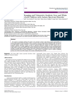 Brain Diffusion Tensor Imaging and Volumetric Analysis Grey and Whitematter Changes in Preschool Children With Autism Spectrum Dis 2165 7890 1000161