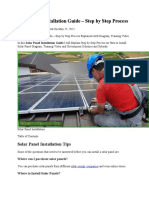 Solar Panel Installation Guidey