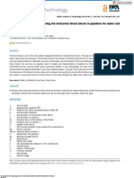 Comparative Study For Designing The Horizontal Thrust Blocks in Pipelines For Water and Sewage Networks