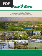 Lista de Precios Rain Bird 2022