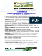 Convocatoria T4 Del Gran Prix Nacional-2023 - Oruro