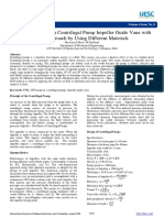 .A Study Analysis On Centrifugal Pump Impeller Guide Vane With Fem Approach by Using Different Materials