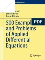 500 Examples and Problems of Applied Differential Equations: Ravi P. Agarwal Simona Hodis Donal O'Regan