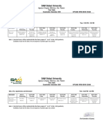 Revised Timetable