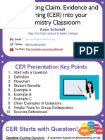 Implementing Claim, Evidence, Reasoning