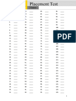 Life 2e Placement Test Full Answer Sheet