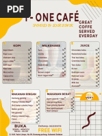 Daftar Menu I One Cafe